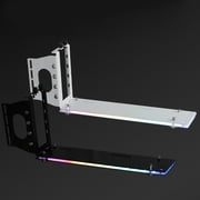 PCI-E PC Graphics Cards Vertically kickstand base Vertical GPU Bracket Holder with LED 12V 4pin RX