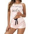 thumbnail image 1 of Kcodviy Nouveau Pyjama Débardeur Imprimé pour Femmes pour Femmes Shorts Haut Shorts Pyjama Dames Femmes Ensemble de Pyjama Shorty Tenue d'Intérieur, 1 of 5