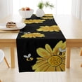 thumbnail image 2 of DJN Clearance Sale Decorative Table Banner Sunflower And Floral Pattern Table Runner Heat Insulating And Non Slip Linen Placemat For Summer Flax C One Size, 2 of 4