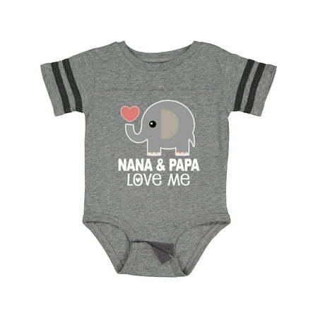 

Inktastic Nana and Papa Love Me Grandbaby Gift Baby Boy or Baby Girl Bodysuit