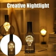 thumbnail image 2 of Moocorvic Unique Wrought Iron NJightlight Wine Glass Wine Bottle Gift Decorative Lights, 2 of 2