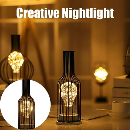 

Alueeu Unique Wrought Iron NJightlight Wine Glass Wine Bottle Gift Decorative Lights Wrought iron night light red wine glass red wine bottle gift decoration light red wine bottle