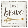 thumbnail image 3 of CounterArt "Be Brave" Single Inspirational Absorbent Stone Tumbled Tile Coaster 1 Pack, 3 of 5