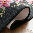 thumbnail image 6 of SAFAVIEH Journey Marvyn Floral Machine Washable Area Rug, Charcoal/Green, 7'9" x 10', 6 of 9