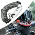 thumbnail image 4 of Bike Helmet Cable Lock, Anti Theft Password Lock 2.2x1.0in Steel Wire Lock Rope Easy To Carry Zinc Alloy  For Bicycle White, 4 of 8