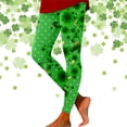 thumbnail image 1 of MKLEKYY Leggings deportivos para mujer, con estampado del Día de San Patricio, para yoga, entrenamiento y fitness., 1 of 3