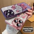 thumbnail image 2 of Funda De Teléfono De Hello Kitty Con Purpurina Para IPhone 14 13 12 Pro Max 14 Plus Con Cubierta De Lente Protector De Cámara Parachoques De Silicona A Prueba De Golpes Gao Jiahui unisex, 2 of 2