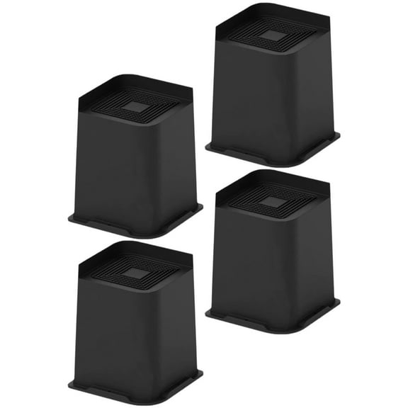 FESTFENDS Sofa Feet Risers Furniture Risers Black Rubber 4pcs