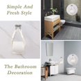 thumbnail image 4 of White Nautical Rope Toilet Paper Roll Holder Towel Holders For Bathrooms Wall Mounted Vintage Beach Themed Bathroom Decor, 4 of 5