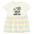 thumbnail image 3 of Inktastic Grandchild Best Abuela Ever Girls Baby Dress, 3 of 5