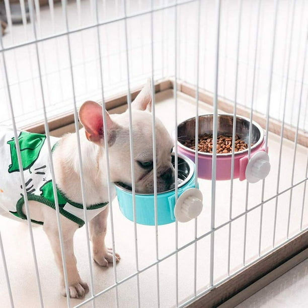 Dog bowls that attach to shop kennel
