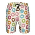 thumbnail image 3 of Goofa Colorful Donuts Printed Mens Swim Trunks Summer Quick Dry Short Beach Swimwear Bathing Suits-Medium, 3 of 9