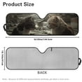 thumbnail image 7 of Uorisanigo Windshield Sunshade Sun Shade Heat Shield Funny Cat Driving Sun Visor Mat Suitable for Rubicon Sahara TJ JK JKU 2 Door & 4 Door, Keep Interior Cool Prevent Dashboard Fades and Cracks, 7 of 7