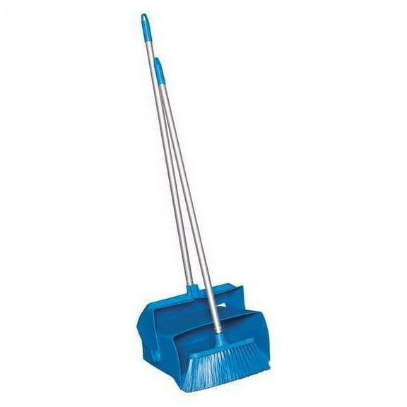 Remco Lobby Dust Pan and Broom Set,Blue 62503