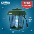 thumbnail image 3 of Flowtron Electric Bug Zapper, 1 Acre Outdoor Mosquito Zapper, 40W UV, 5600V Shock Grid (Green), 3 of 5