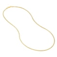 thumbnail image 2 of 14K Yellow Gold Men & Women's 16" 1.40mm Hollow Snake Chain Necklace, 2 of 4