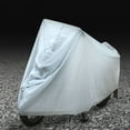 thumbnail image 2 of Cubierta de lluvia para motocicleta PEVA, protección a prueba de lluvia, antigolpes, cubierta de motocicleta de Color sólido para exteriores XL 140 X 240 cm/55,1 X 94,5 pulgadas, 2 of 10
