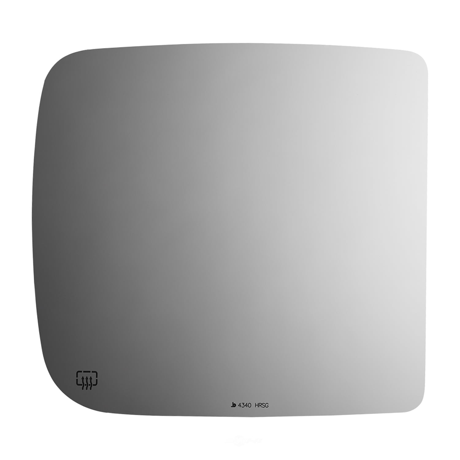 Burco Side View Mirror Replacement Glass with Motor Mount Plate - Clear Glass - 4340HRSG