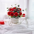 thumbnail image 5 of Artificial Flowers, Red and Dark Blue Fake Roses with Lace for DIY Wedding Decor Bridal Valentines Day 144Pcs, 5 of 6
