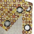 thumbnail image 4 of Ambesonne Mid Century Grommet Curtain, Design Retro Square, 50" x 108", Brown Yellow Coral, 4 of 6