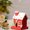 Red, variant on BSJJY 2.4In Light Up Red Faux Gingerbread House w/Peppermint Candy, Sprinkles - Decorative LED Lighted Xmas Home Decor Figurine - Christmas Village Decoration for Mantel, Tabletop, Desk,1PCS