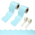 thumbnail image 1 of Uxcell 2 Rolls Bulletin Board Borders, 65.6ft Macaron Blue Border with Clear Sticky Dots, 1 of 6