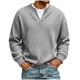 thumbnail image 1 of Camisetas de Manga Larga Casual Cuello en V Falso Dos Piezas Transpirable Top de Verano, Camiseta Ligera para el Uso Diario, 1 of 4