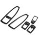 thumbnail image 2 of 5pcs Carbon Fiber Style Car Window Lift Button Frame Cover Trim Set for BMW 3 Series F30 13-18, 2 of 5