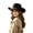 Z78-Black, variant on LILIYA Womens Soft Western Cowgirl Hat, Classic Wide Brim Fashion Headwear with Decorative Belt Buckle, Elegant Sun Protection Hat for Holiday Parties