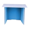 thumbnail image 2 of Bunblic Housse de Bureau Insonorisée Cabine d'Enregistrement Vocal Compacte Réduisant le Bruit Robuste Portable pour Studio d'Enregistrement Musical Podcasting Bleu 80cm, 2 of 8