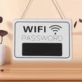 thumbnail image 5 of WiFi Password Display Chalkboard Retro Wooden Wall Hanging Signage Blackboard Coffee Shop Bookstore Decor(19.8x13.8x0.6cm/7.8x5.4x0.2in,White/Gray)(wh, 5 of 5