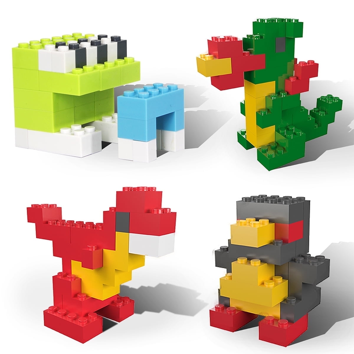 PicassoTiles 1250PCS STEM Educational Building Block Bricks, Creative Shapes & Characters, Learning Toy Set, Imaginative Play, Washable for Kids Age 3+