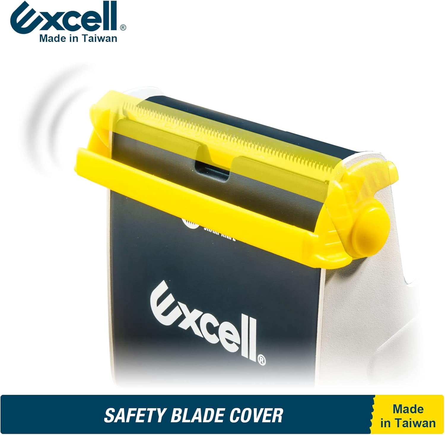 Excell Heavy Duty Steel Desk Tape Dispenser (3" Wide) with Safety Blade Cover, Desk Top Dispenser for Home,Office, Shop, Retail Store and Warehouse Wrapping Purpose (3 Inch)