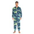 thumbnail image 3 of FORMRS Onesies Pajama for Adults Unisex Hoodie Winter Jumpsuit One Piece Sleepwear, Sizes S-2XL, Sharks Pattern, 3 of 7