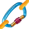 thumbnail image 6 of D Rings Carabiners Small Carabiner Clip Heavy Duty Webbing Release Hook Key Chain Carabiner for Rappelling, Camping, Punching Bags, Caving Blue, 6 of 8