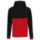 thumbnail image 2 of Awdis - Sudadera con capucha y cremallera Modelo Retro hombre/caballero - Gym/Correr/Deporte (Negro/Rojo Fuego), 2 of 2
