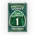 thumbnail image 3 of Highway 1, California, San Clemente, Pacific Coast Highway Sign (12x18 Wall Art Poster, Room Decor), 3 of 3