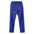 thumbnail image 7 of XUNKUSGA Corduroy Pants Women Casual Solid Color Women's Pants Fashion Elastic High Waist Pull On Straight Leg Work Pants for Women with Pocket Casual Fall Corduroy Pants S-4XL Blue, 7 of 7