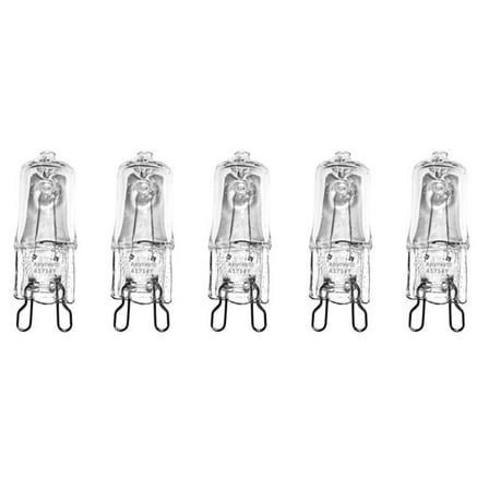 (5)-bulbs 25Watts G9 120 Volt 25 Watt Microwave Bulb 120V 130V 25W Anyray A1714Y