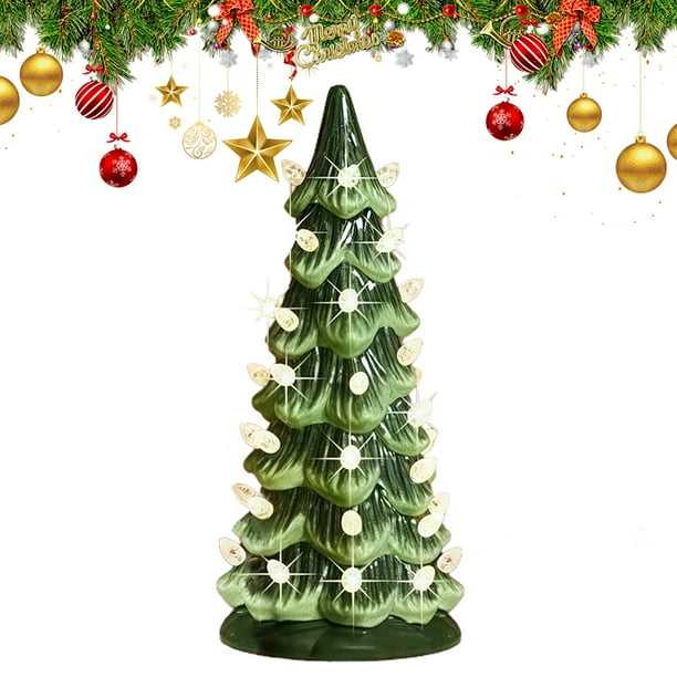 Ornamento Árboles Navidad Con Luces para La Oficina en El (cálido 15 Cm)