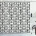 thumbnail image 1 of Ambesonne Damask Shower Curtain, Ornate Style Foliage, 69"Wx84"L, Black White, 1 of 2