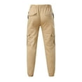 thumbnail image 5 of KDFJPTH Men's Casual Cargo Pants Cargo Pant Solid Khaki L, 5 of 5