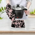 thumbnail image 4 of Cherry Blossom Print Oven Gloves And Pots Stand Set Oven Gloves And Pot Racks Pot Racks And Oven Gloves Set, 4 of 9