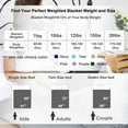 thumbnail image 5 of Alomidds Weighted Blanket for Adults (60"x80",15lbs Queen Size - Green), Cooling Breathable Soft and Comfort Minky, Heavy Blanket with Glass Beads, 5 of 5