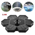 thumbnail image 2 of 2.4w Solar Fountain Pump For Bird Bath With Led Lighting Solar Panel Kit Water Pump Built-in Lithium Portable Diving Independent Water Pumps F_Perfect Gift, 2 of 2