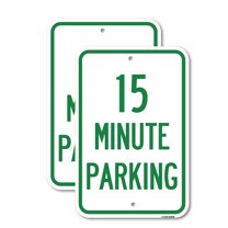 (2 Pack) 2 Hour Parking - Parking for Customers Only | 12" X 18" Heavy-Gauge Aluminum Sign | Rust Free Aluminum, Weather Resistant, Waterproof, Fade Resistant, 2 Pre-drilled Holes