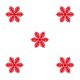 thumbnail image 3 of Tapetes de diseño de copos de nieve Advancent antideslizante verde, 3 of 5
