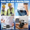 thumbnail image 5 of Portable Waist Fan,10000mAh Rechargeable Clip On Fan with 5 Speed&Flashlight,Wearable Belt Fan for Camping Travel, 5 of 6
