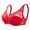 Red, variant on Qetyuw Women's Lace Bras Plus Size Embroidered Sheer Unpadded Underwires Unlined Demi Bras with Wire See Through Bras