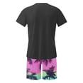 thumbnail image 4 of Mangas de Mano para Hombres, Impresión Hawaiana Suelta Casual, Pantalones Cortos Deportivos de Cintura Elástica Y Set de Blusa, 4 of 5